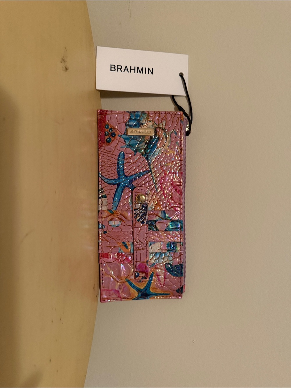 Brahmin Credit Card Wallet in Starlight Ombré Melbourne - Picture 2 of 3
